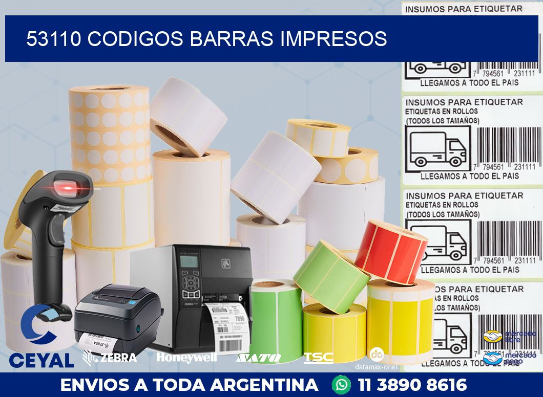 53110 CODIGOS BARRAS IMPRESOS