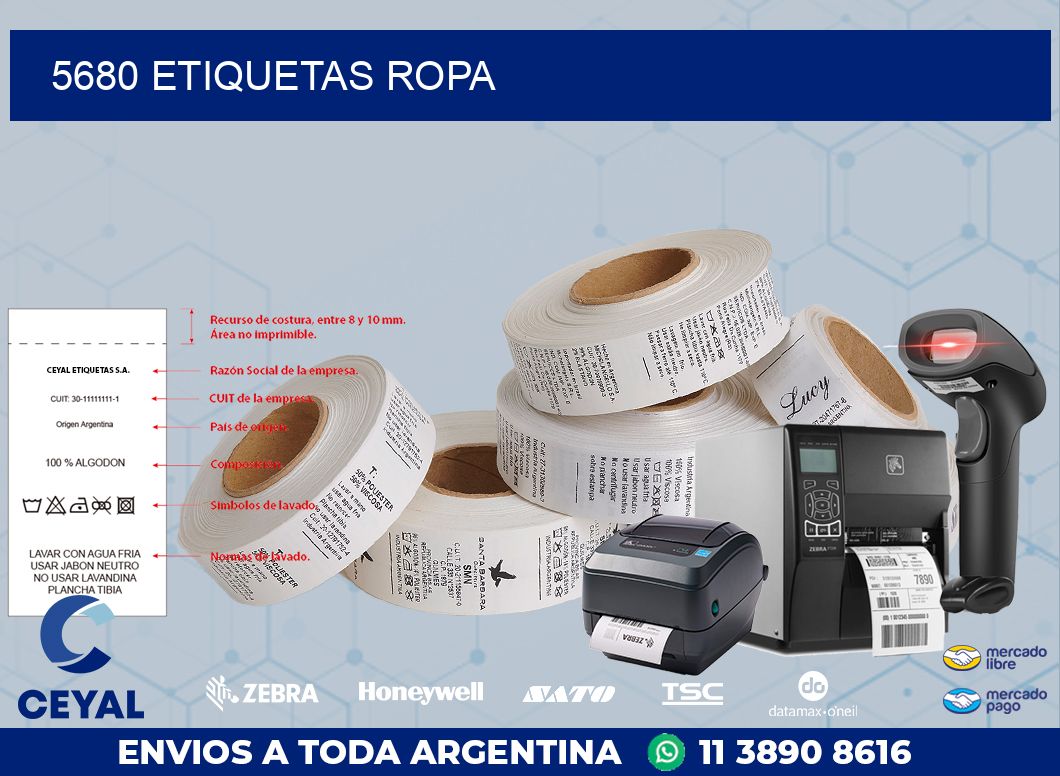 5680 ETIQUETAS ROPA
