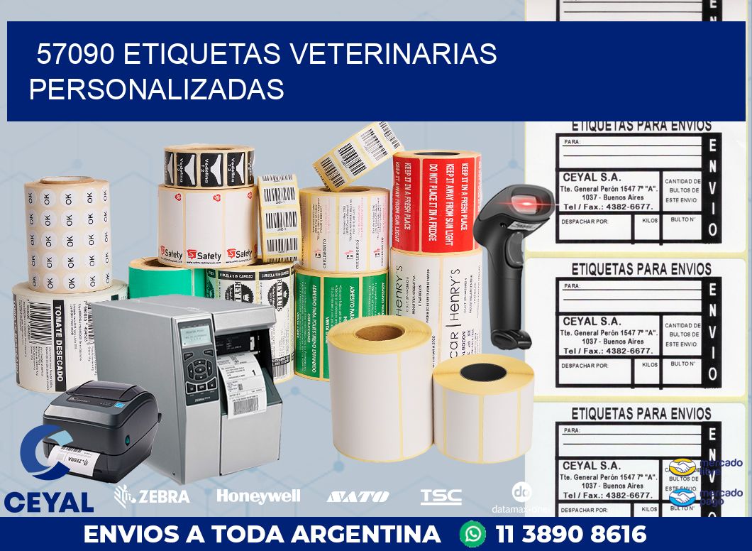 57090 ETIQUETAS VETERINARIAS PERSONALIZADAS