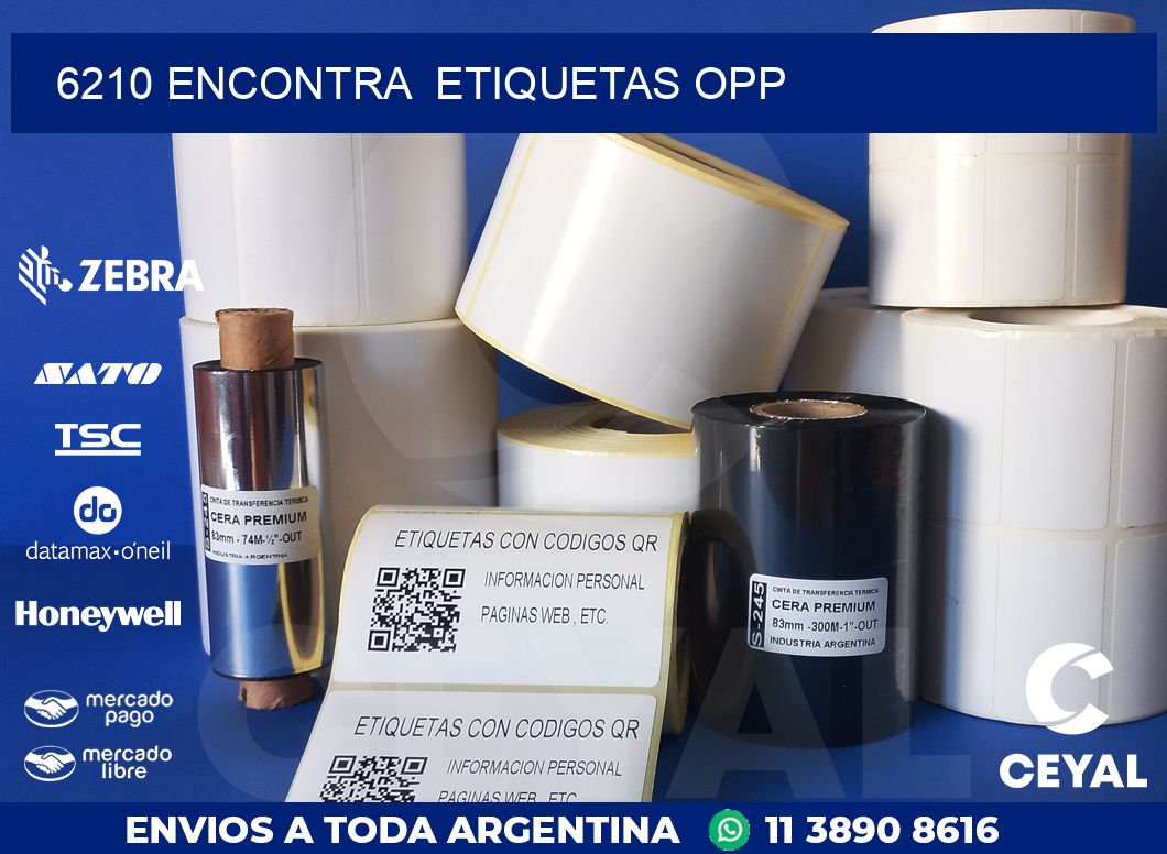 6210 ENCONTRA  ETIQUETAS OPP