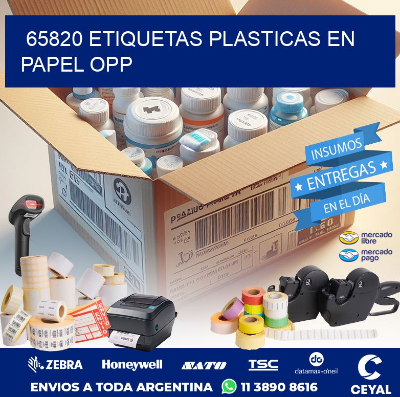 65820 ETIQUETAS PLASTICAS EN PAPEL OPP