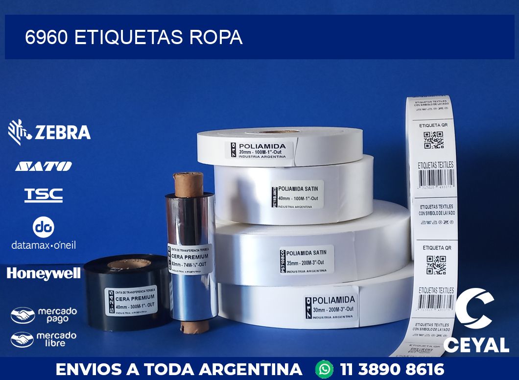 6960 ETIQUETAS ROPA