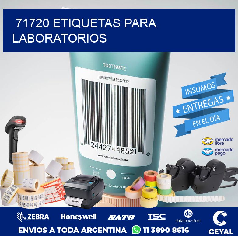 71720 ETIQUETAS PARA LABORATORIOS