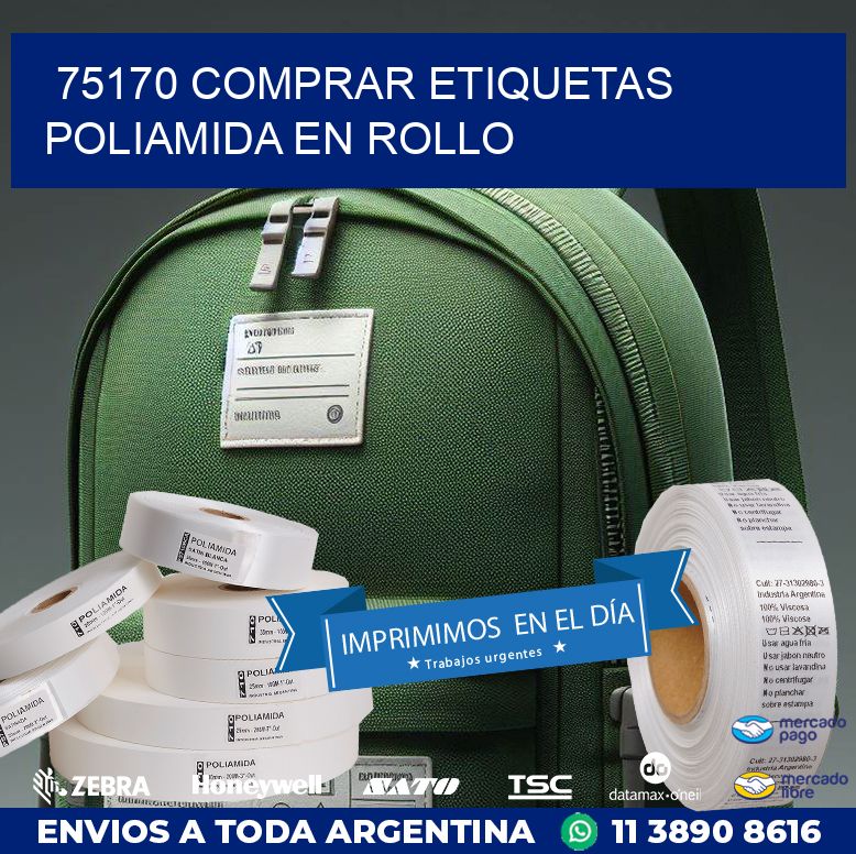 75170 COMPRAR ETIQUETAS POLIAMIDA EN ROLLO