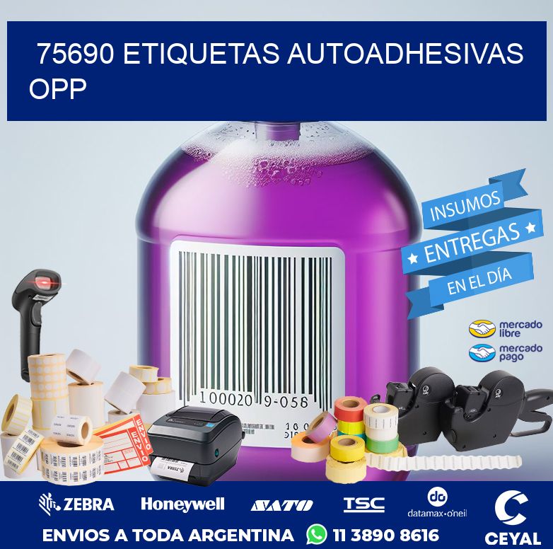 75690 ETIQUETAS AUTOADHESIVAS OPP