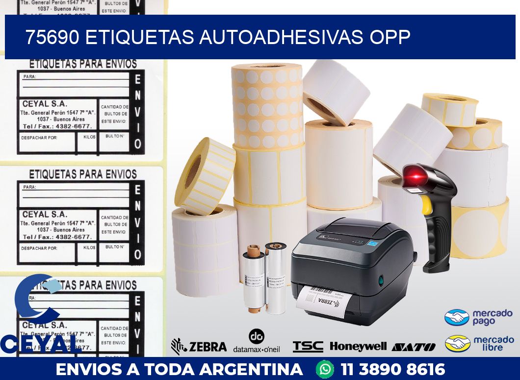 75690 ETIQUETAS AUTOADHESIVAS OPP