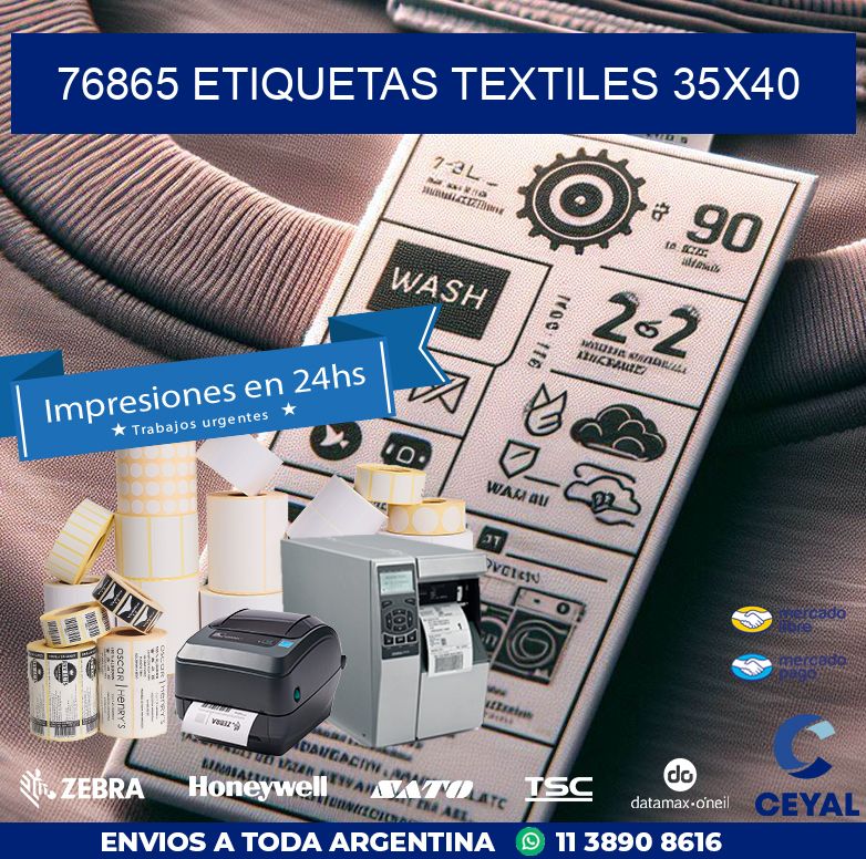 76865 ETIQUETAS TEXTILES 35X40