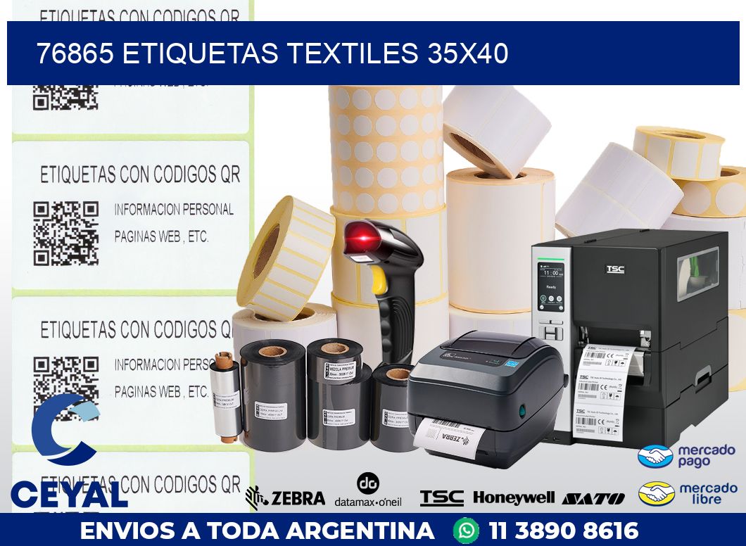 76865 ETIQUETAS TEXTILES 35X40
