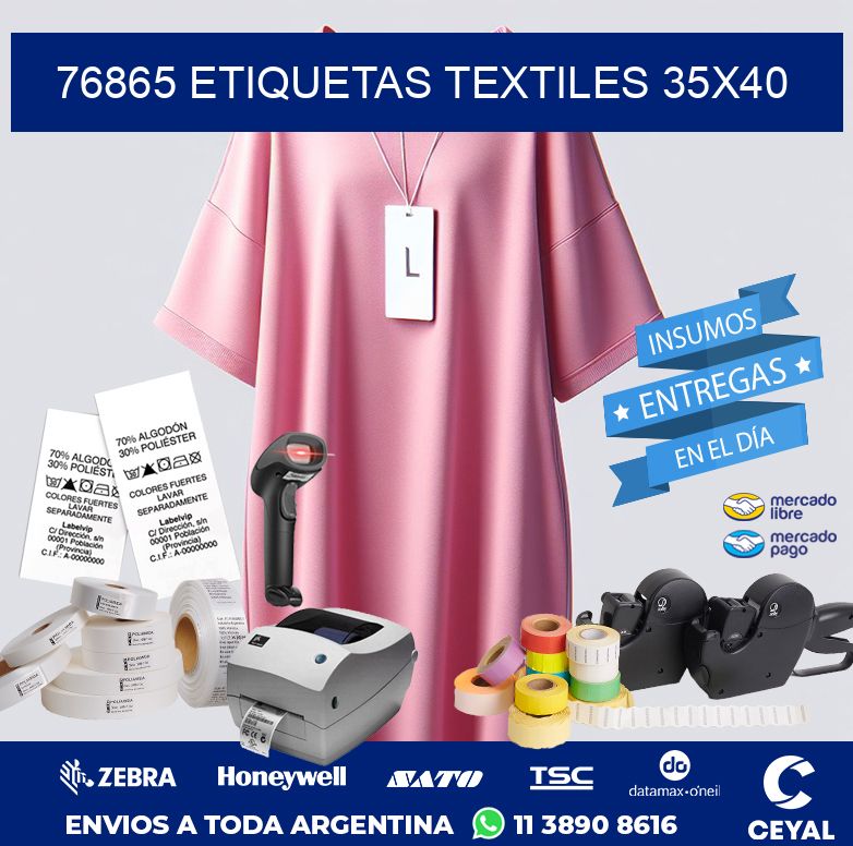 76865 ETIQUETAS TEXTILES 35X40