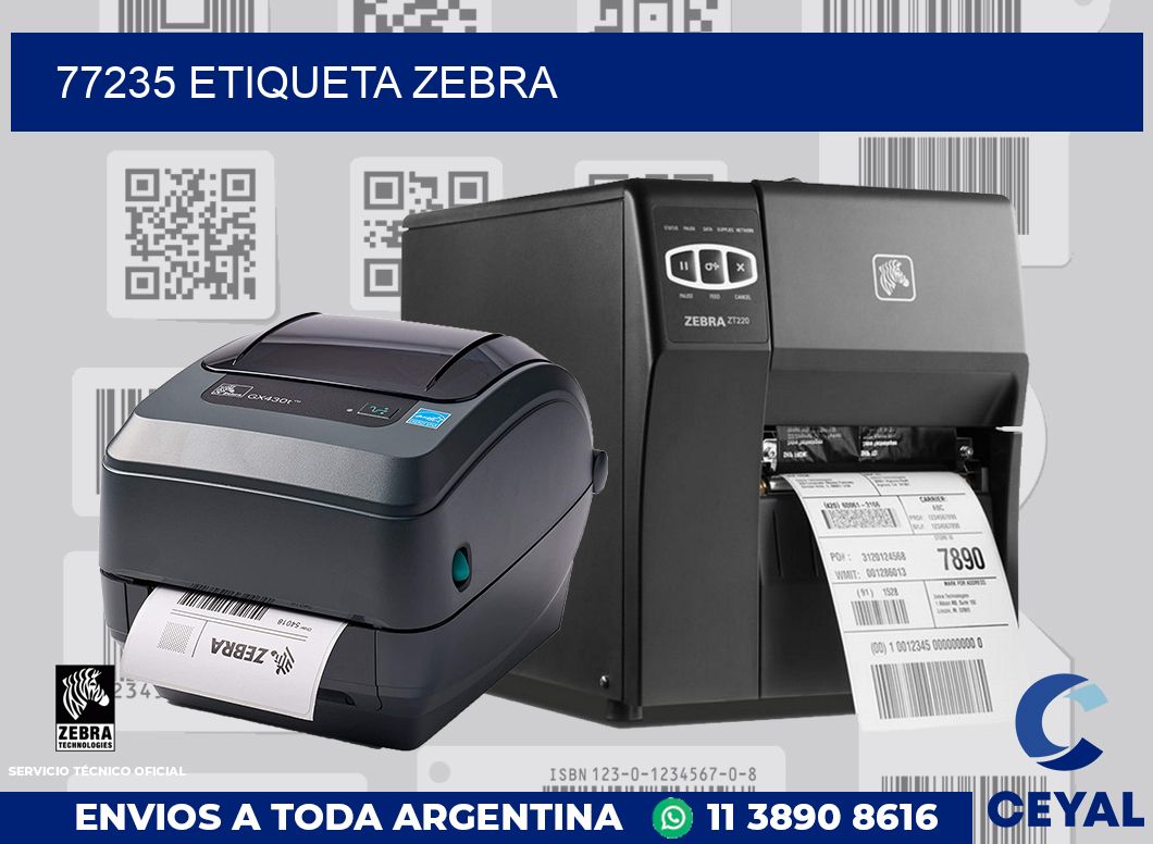 77235 ETIQUETA ZEBRA