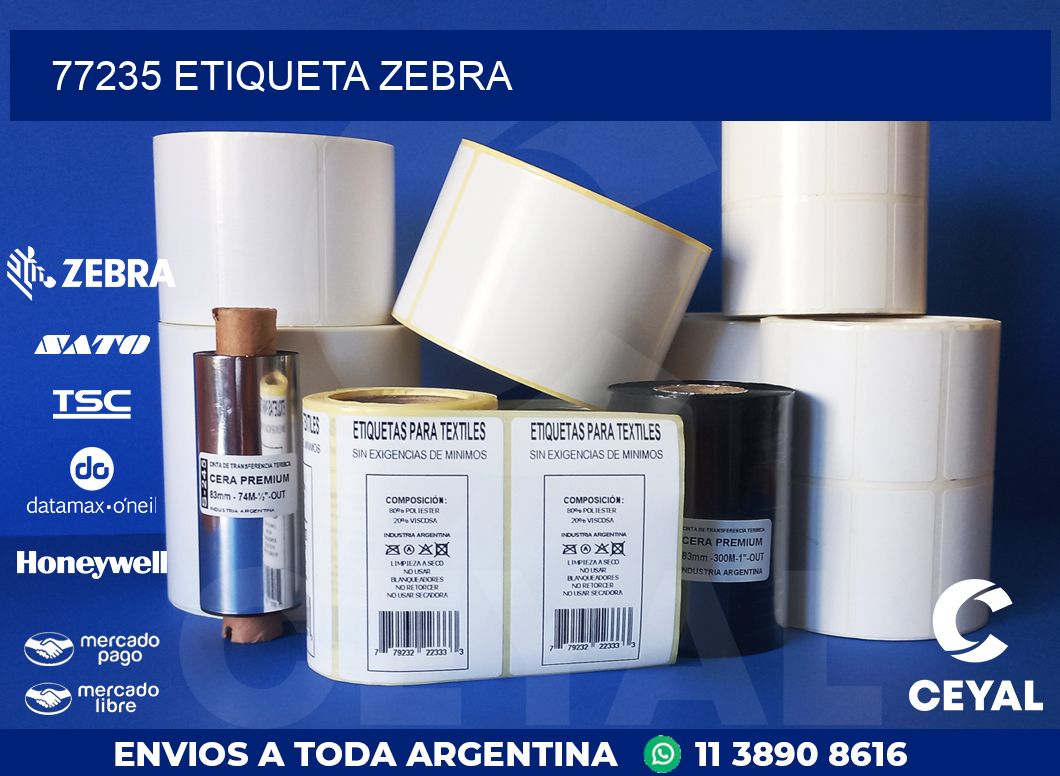 77235 ETIQUETA ZEBRA