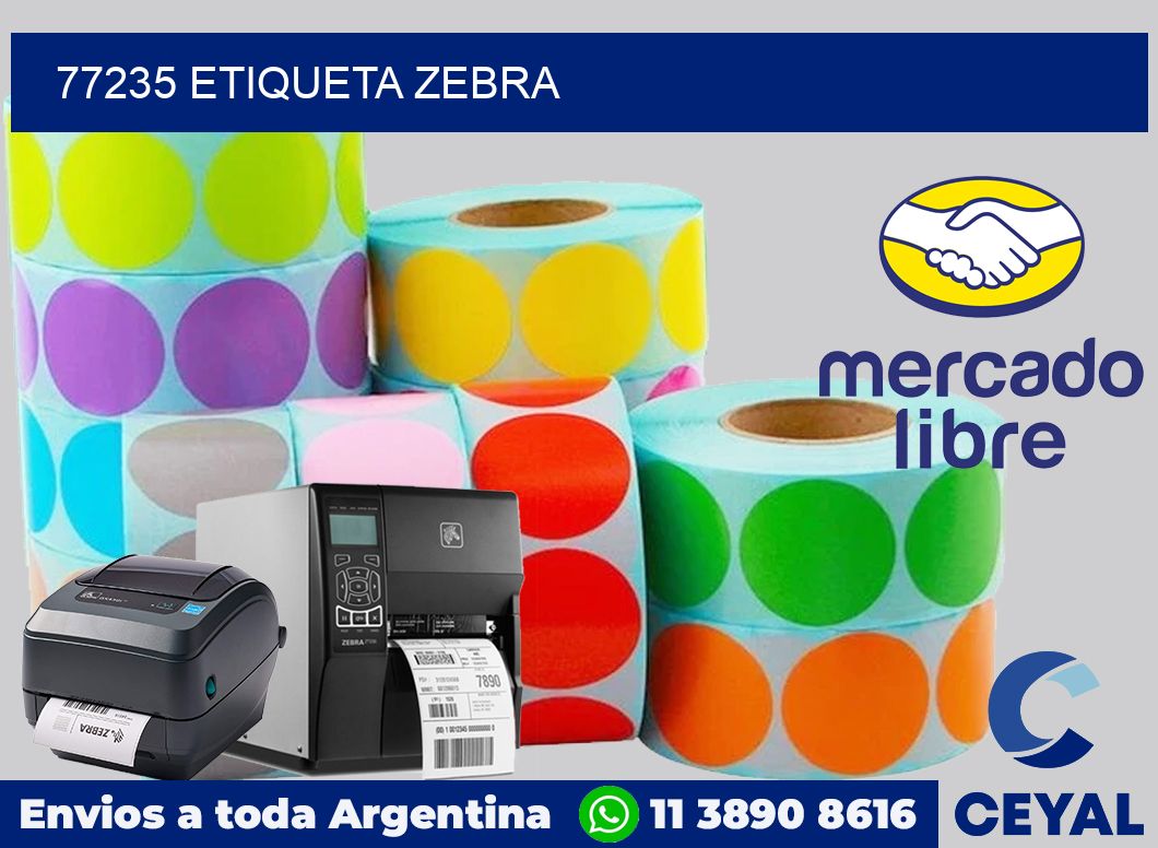 77235 ETIQUETA ZEBRA