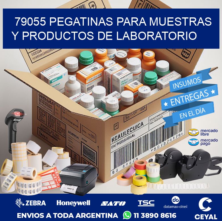 79055 PEGATINAS PARA MUESTRAS Y PRODUCTOS DE LABORATORIO