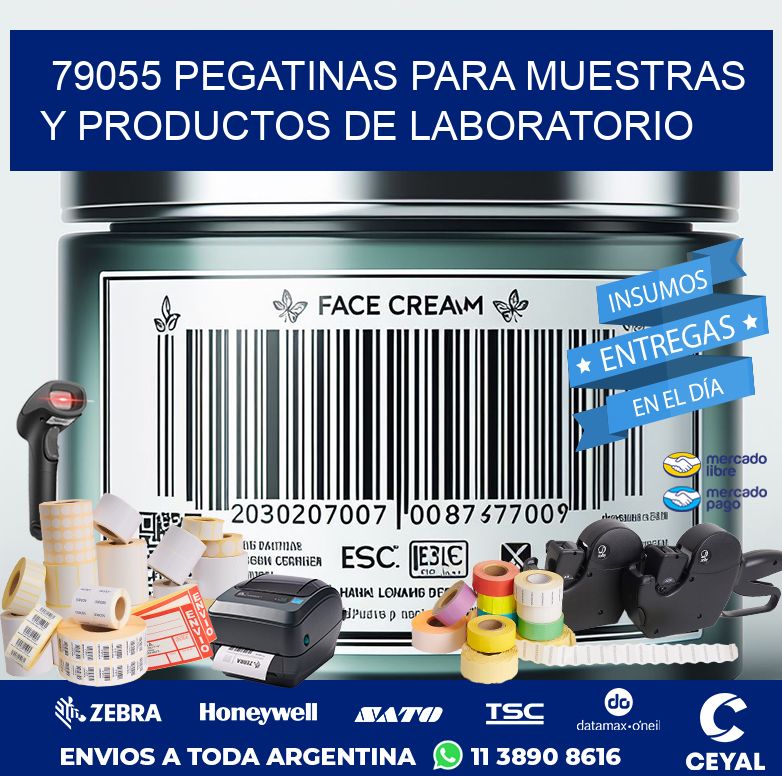 79055 PEGATINAS PARA MUESTRAS Y PRODUCTOS DE LABORATORIO