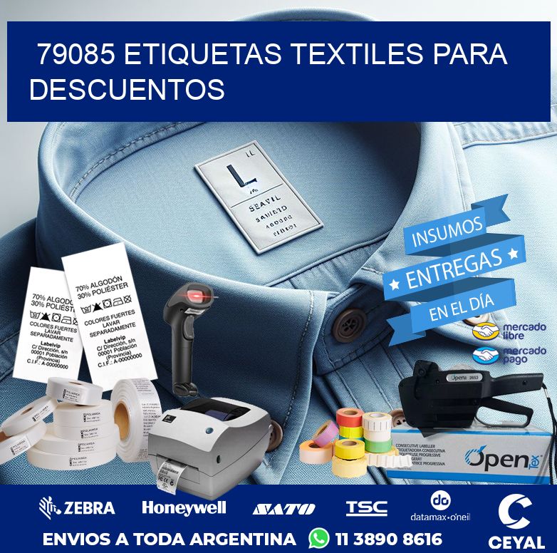 79085 ETIQUETAS TEXTILES PARA DESCUENTOS