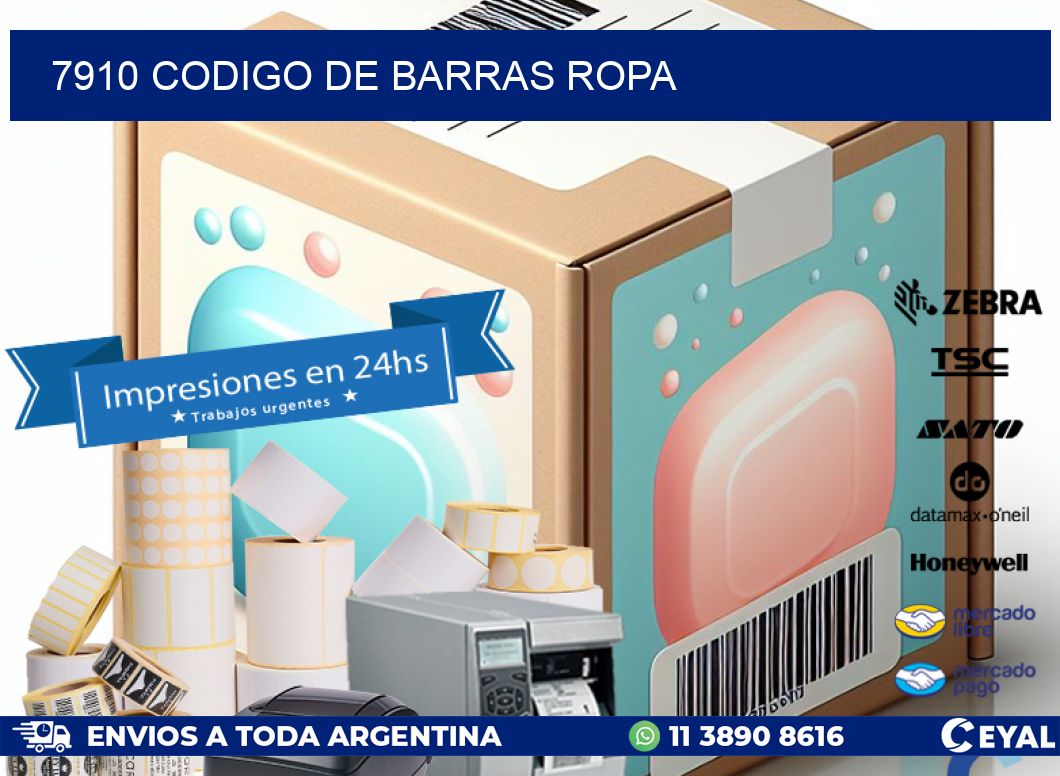 7910 CODIGO DE BARRAS ROPA