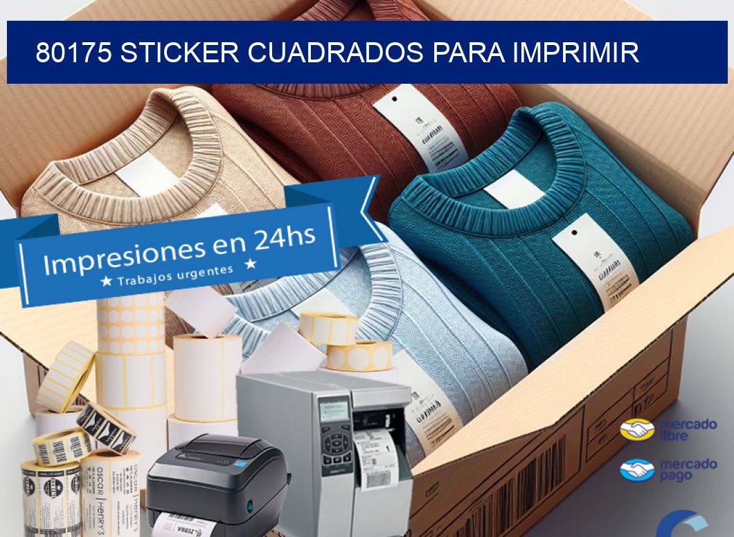 80175 STICKER CUADRADOS PARA IMPRIMIR