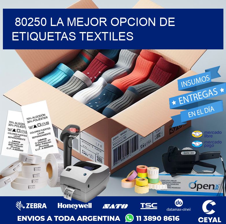 80250 LA MEJOR OPCION DE ETIQUETAS TEXTILES