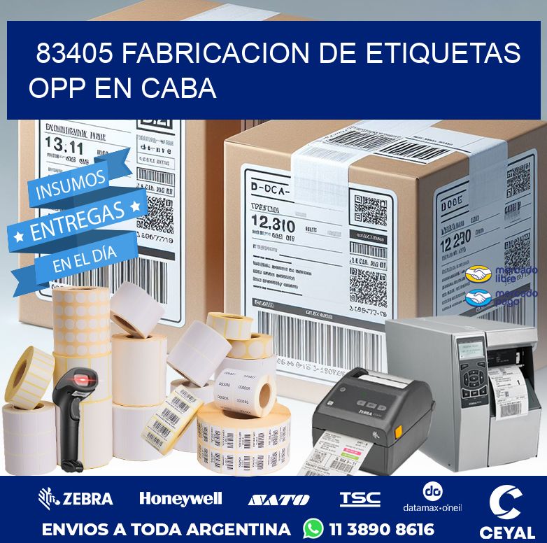 83405 FABRICACION DE ETIQUETAS OPP EN CABA