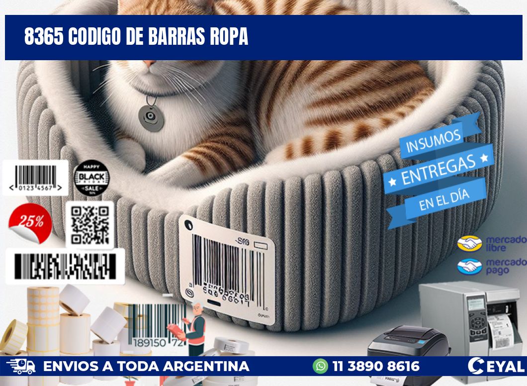 8365 CODIGO DE BARRAS ROPA