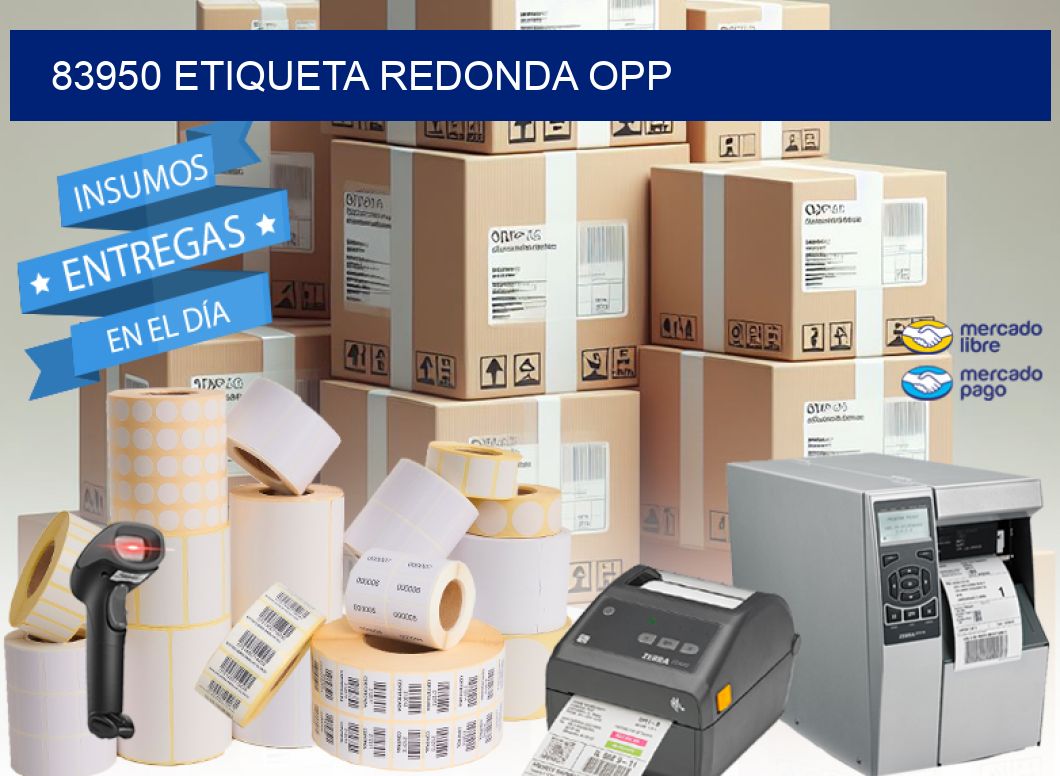 83950 ETIQUETA REDONDA OPP