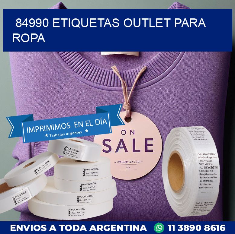 84990 ETIQUETAS OUTLET PARA ROPA
