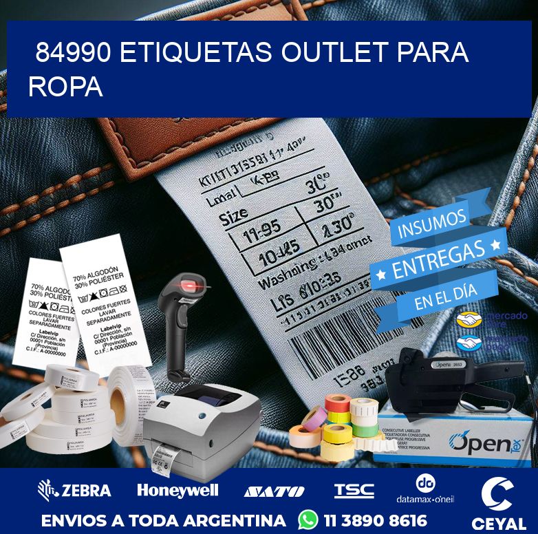 84990 ETIQUETAS OUTLET PARA ROPA