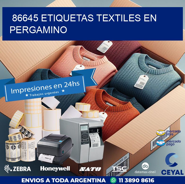 86645 ETIQUETAS TEXTILES EN PERGAMINO
