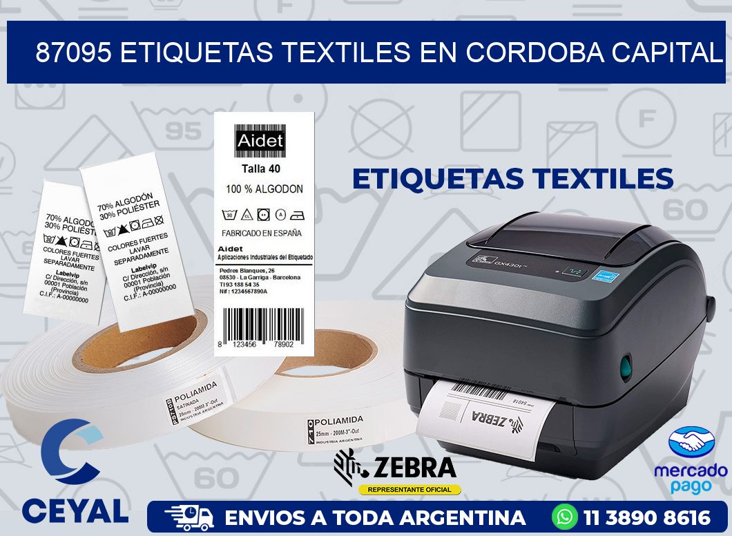 87095 ETIQUETAS TEXTILES EN CORDOBA CAPITAL