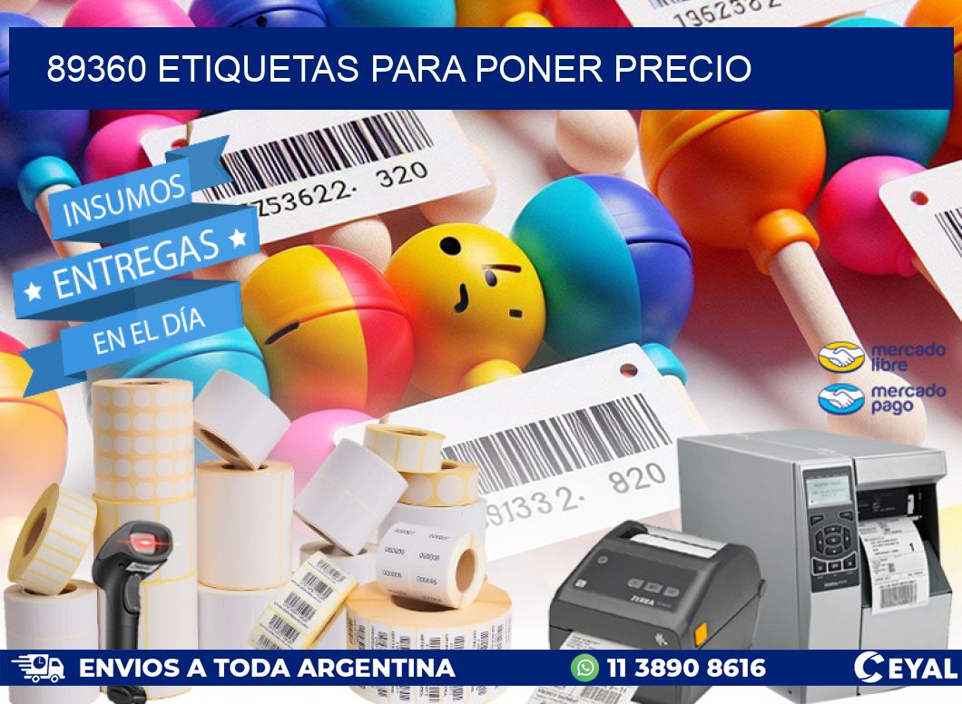 89360 ETIQUETAS PARA PONER PRECIO