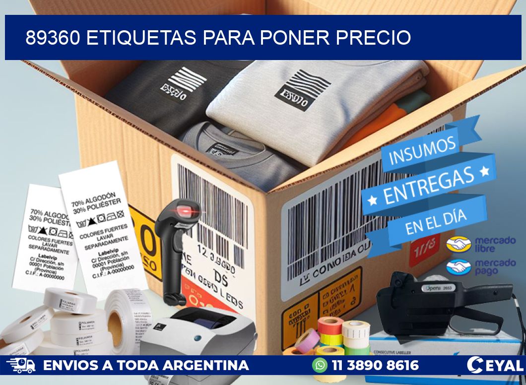 89360 ETIQUETAS PARA PONER PRECIO