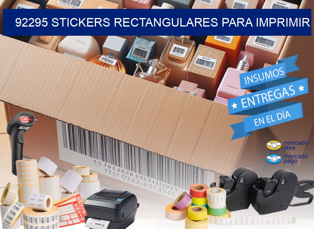 92295 Stickers rectangulares para imprimir