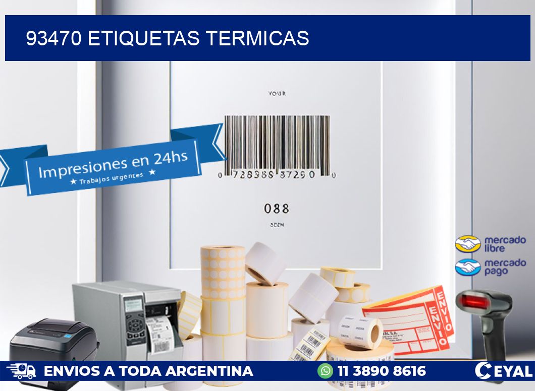 93470 ETIQUETAS TERMICAS