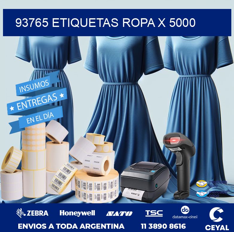 93765 ETIQUETAS ROPA X 5000