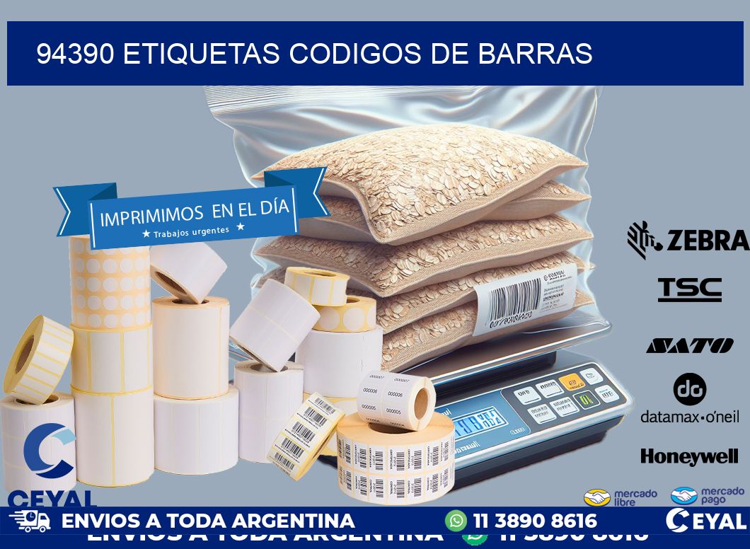 94390 etiquetas codigos de barras