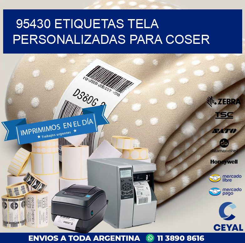 95430 ETIQUETAS TELA PERSONALIZADAS PARA COSER