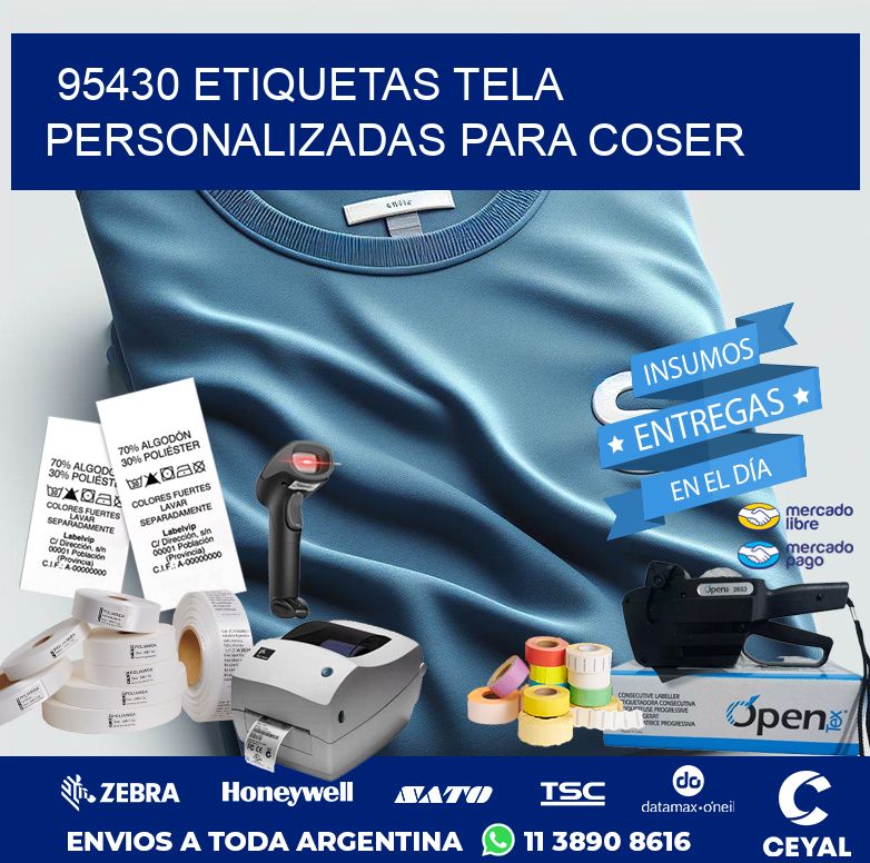95430 ETIQUETAS TELA PERSONALIZADAS PARA COSER