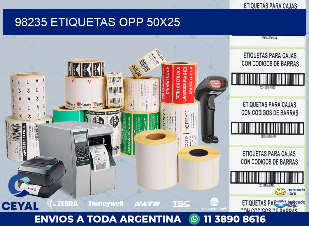 98235 ETIQUETAS OPP 50X25