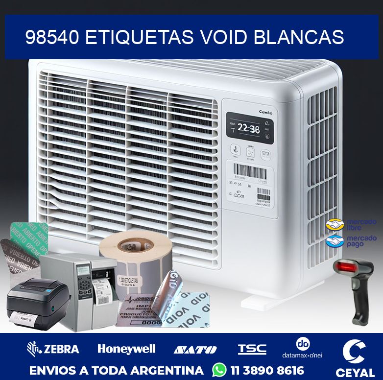 98540 ETIQUETAS VOID BLANCAS