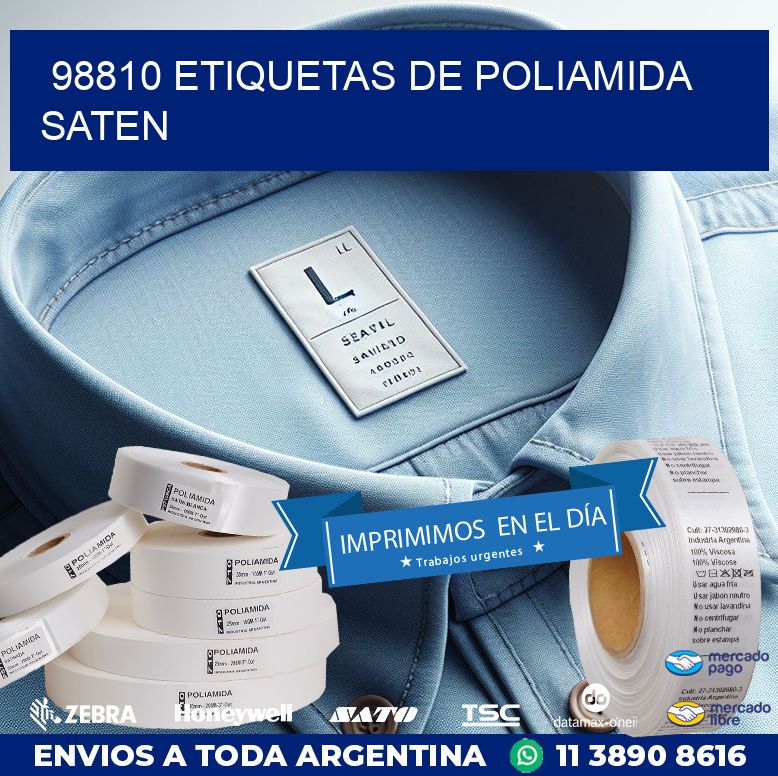 98810 ETIQUETAS DE POLIAMIDA SATEN