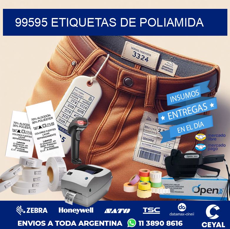 99595 ETIQUETAS DE POLIAMIDA