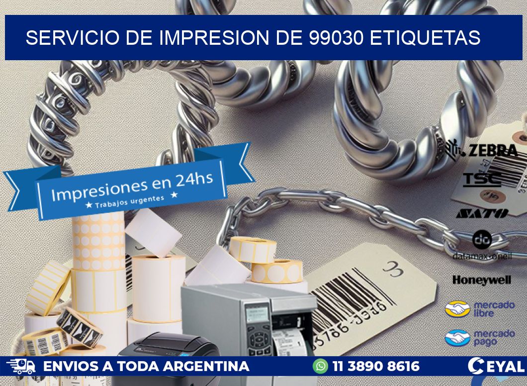 SERVICIO DE IMPRESION DE 99030 ETIQUETAS
