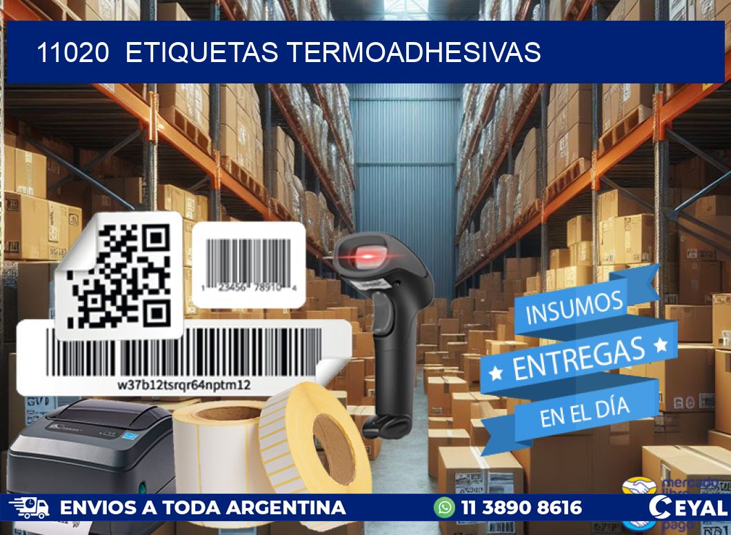 11020 ETIQUETAS TERMOADHESIVAS