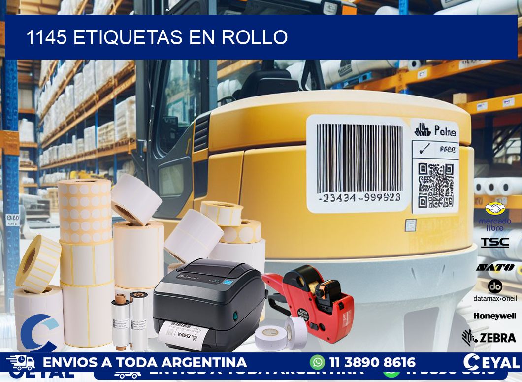 1145 ETIQUETAS EN ROLLO