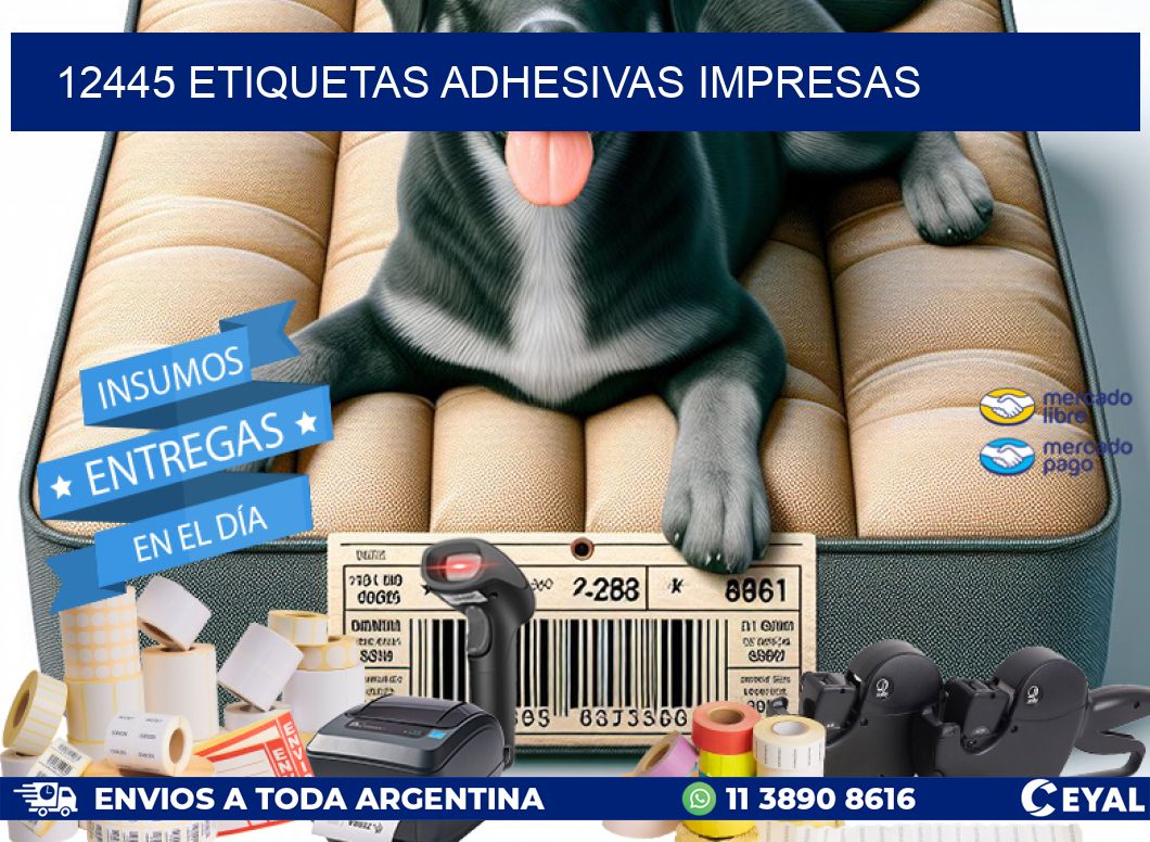12445 ETIQUETAS ADHESIVAS IMPRESAS