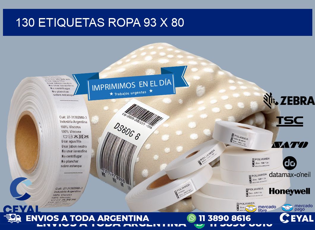 130 ETIQUETAS ROPA 93 x 80