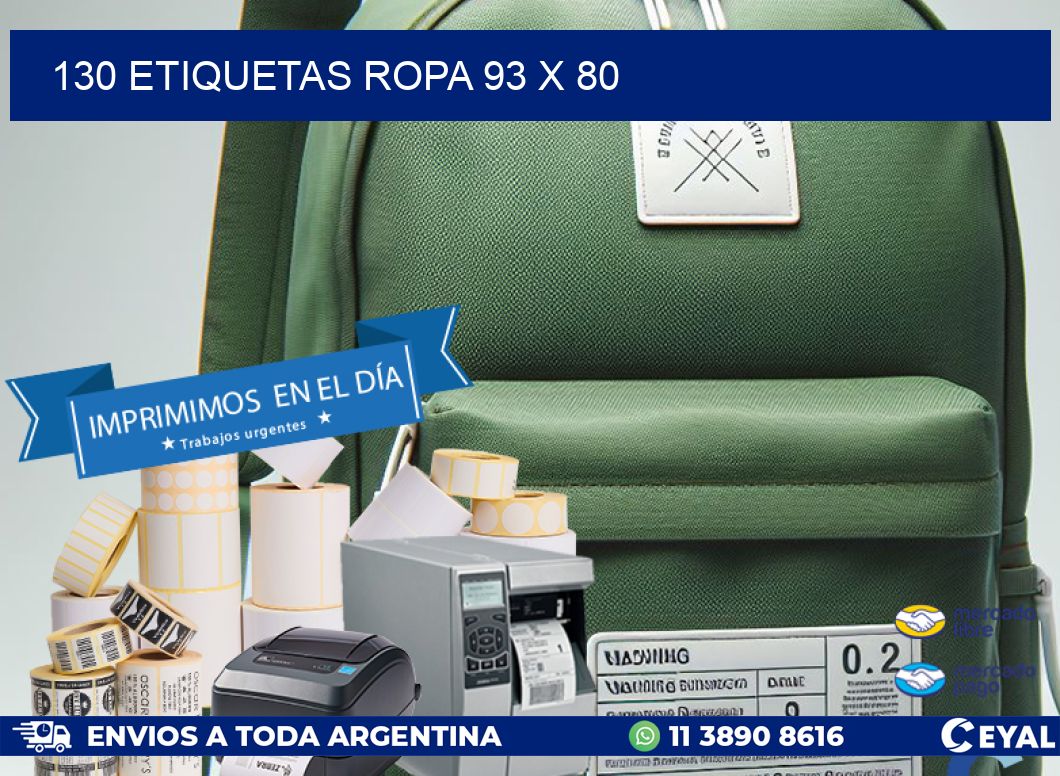 130 ETIQUETAS ROPA 93 x 80
