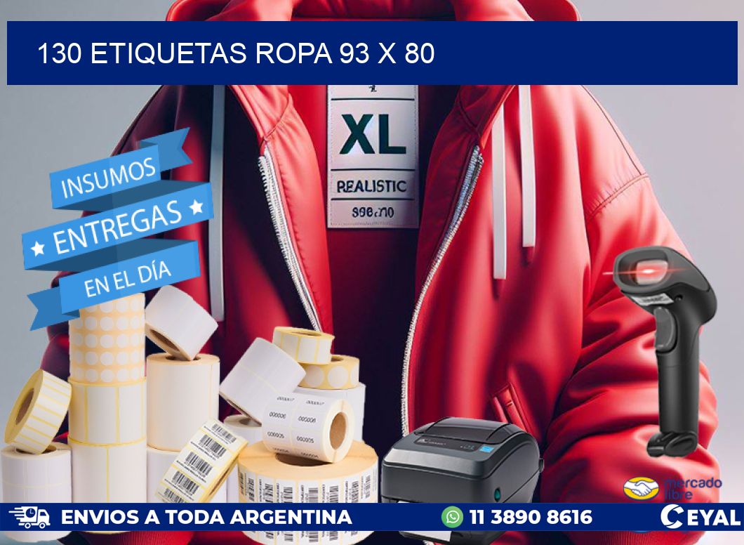 130 ETIQUETAS ROPA 93 x 80