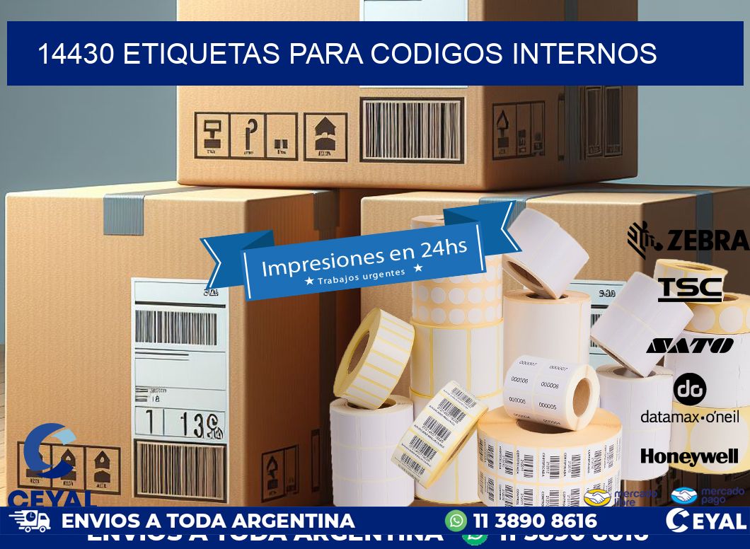14430 ETIQUETAS PARA CODIGOS INTERNOS
