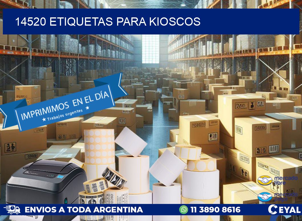 14520 ETIQUETAS PARA KIOSCOS